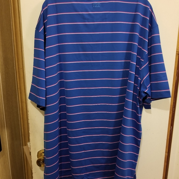 Cutter & Buck Friday Harbor Stripe Polo 3XB - Picture 7 of 7